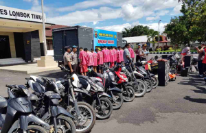 Polres lotim berhasil segel 48 tersangka,ada yang embat sembako,lihat orangnya