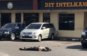 Foto foto serangan teroris di Mapolda Riau Hari ini