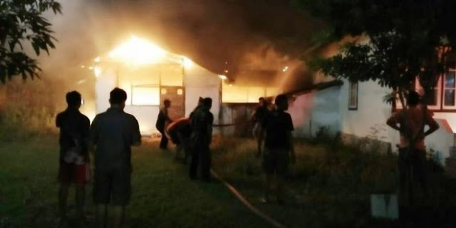 Rumah Dinas Polisi Militer Sumbawa Terbakar, Sebabnya…