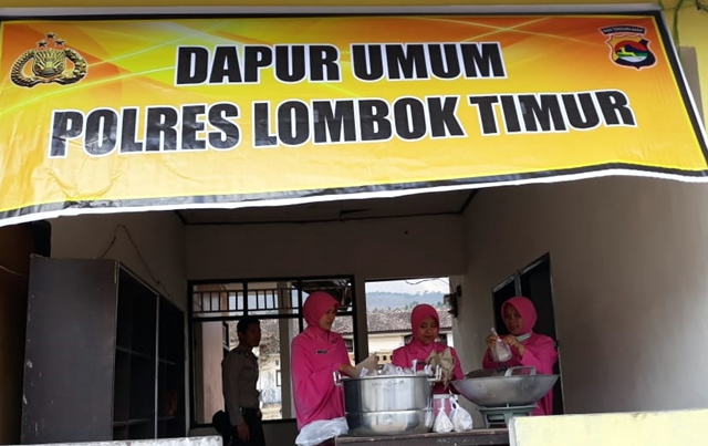 dapur umum polres lotim