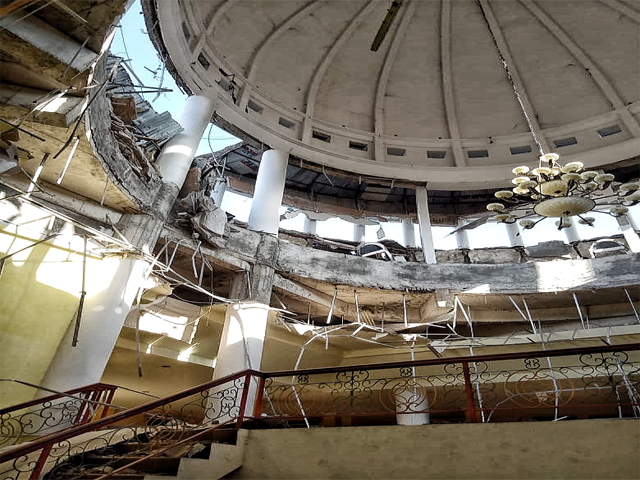 Kantor Bupati Lombok Barat Rusak Parah