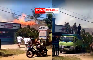 Di Tengah Gempa, Ada Kebakaran di Kuta Lombok. Ini Kronologinya