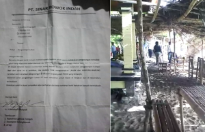 Bongkar Lapak Warga, APKLI Loteng Akan Laporkan PT. Sinar Rowok Indah