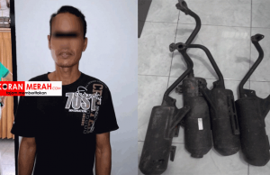Curi Knalpot, Pria Ini Ditangkap Polisi mencuri knalpot