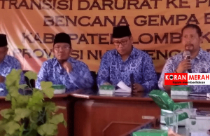 Palu Dan Donggala Berkecamuk, Bupati KLU Rapat Mendadak. Ini Arahannya