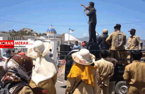 Ribuan Honorer Di Bima Demo Tuntut Kejelasan Nasib