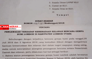 Soal Surat Ini, Bupati KLU Bilang Begini