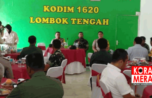 Jelang Pilpres, Dandim Dan Kapolres Loteng Bertemu. Ini Bahasannya