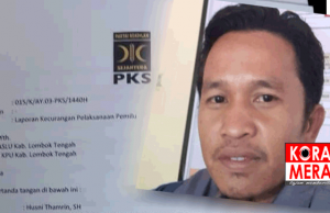 Bawaslu Tindak Laporan PKS Dugaan Sekongkol PPK Dan Panwascam Praya Tengah