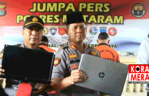 Maling Diamankan di Lingsar. Sejumlah Barang Bukti Disita