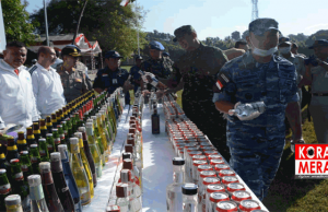 Tak Ada Habisnya , Polda NTB Musnahkan 7 Ribu Botol Miras Berbagai Jenis Dan Merk