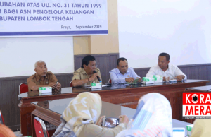 Cegah Korupsi, KORPRI Loteng Adakan Sosialisasi UU Tipikor Untuk Pengelolaan Keuangan