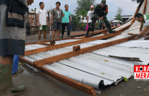 Hujan Dan Angin Kencang Terjang Sejumlah Wilayah di NTB. Puluhan Rumah Warga Rusak