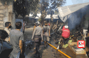 Kebakaran di Jalan Gajah Mada Pagesangan, Polisi Turunkan 2 Unit AWC