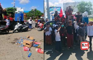 Demo Kutuk Macron di NTB, Serukan Hentikan Kerjasama Investasi Dan Tak Beli Produk Prancis