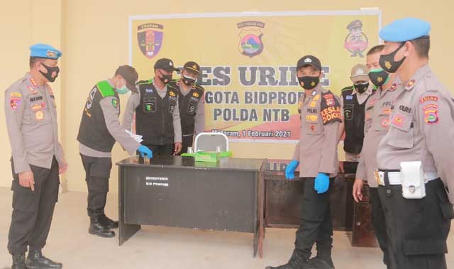 tes urin polda ntb
