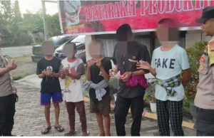 Perang Petasan di Tengah Jalan, Lima Anak Diamankan Polisi