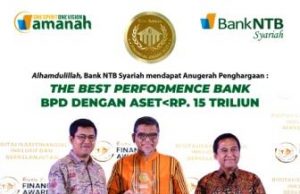 Bank NTB Syariah Meraih Penghargaan The Best Performance Bank dalam Bisnis Indonesia Financial Award 2023