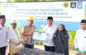 Wabup Lombok Tengah Resmikan Rumah Yatim Dan Dhuafa di Desa Darek